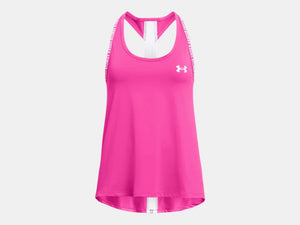 Under Armour Girls Rebel Pink Knockout Tank