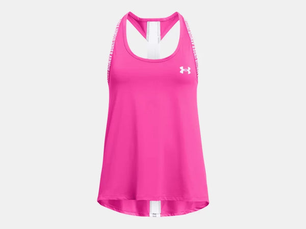 Under Armour Girls Rebel Pink Knockout Tank