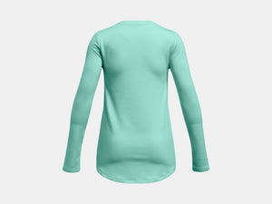 Under Armour Girls Goldgear LS Crew Top