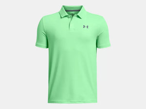 Under Armour Boys Matrix Green Matchplay Performance Polo