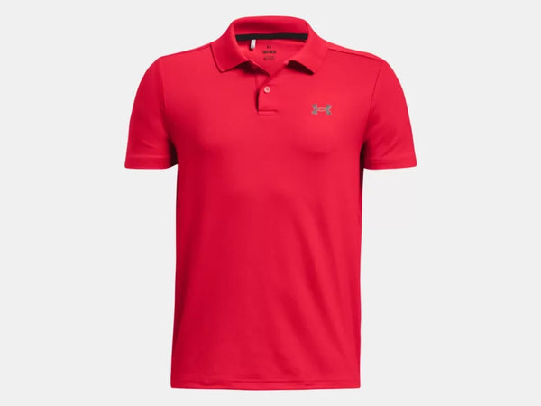 Under Armour Boys Red Matchplay Polo