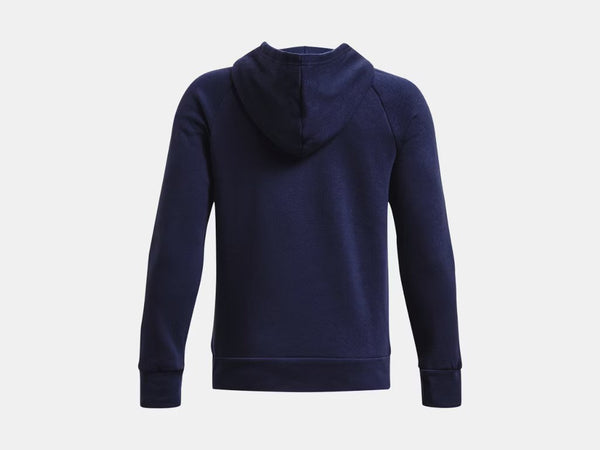 Under Armour Boys Midnight Navy/White Rival Fleece Hoodie