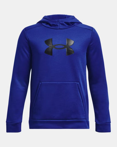 Under Armour Boys Royal/Black Armour Fleece Big Logo Hoodie