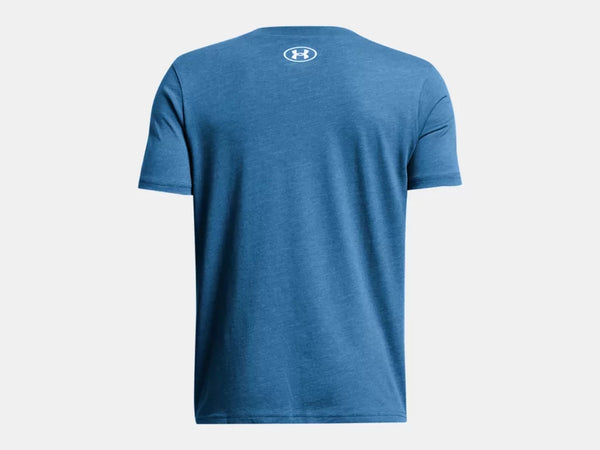 Under Armour Boys Photon Blue Logo Watermark SS Tshirt