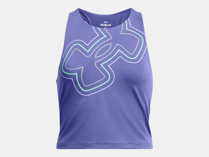 Under Armour Girls Starlight Motion Branded Crop Tank