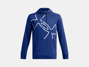 Under Armour Mens Tech Blue/Nimbus Blue Armour Fleece HBR Logo Hoodie