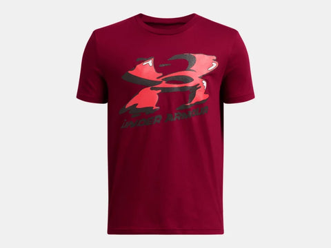 Under Armour Boys Cardinal Branded Novelty SS Tshirt