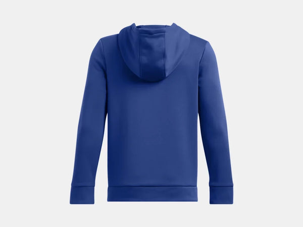 Under Armour Boys Tech Blue Armourfleece Mega Logo Hoodie