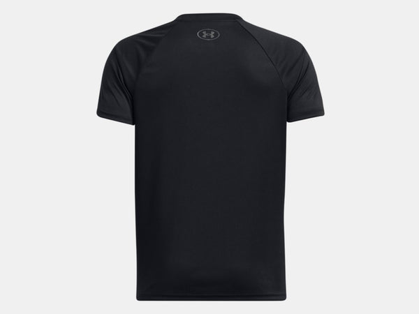 Under Armour Boys Black Tech Hybrid Print SS Tshirt