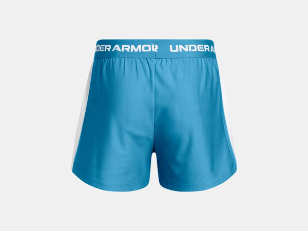 Under Armour Girls Ether Blue/White Tech Play Up Short