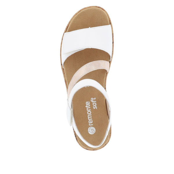 Remonte Ladies White Combination R6860-80 Jocelyn Sandal