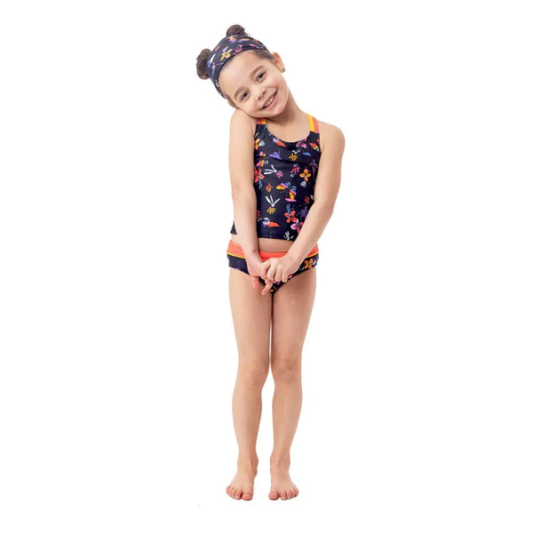 Nano Girls Navy UV Tankini Swim Set