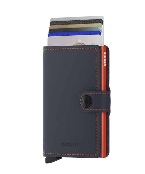 Secrid Miniwallet Matte Nightblue/Orange