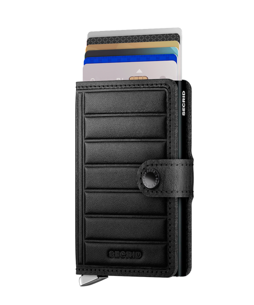 Secrid Premium Miniwallet Emboss Lines Black