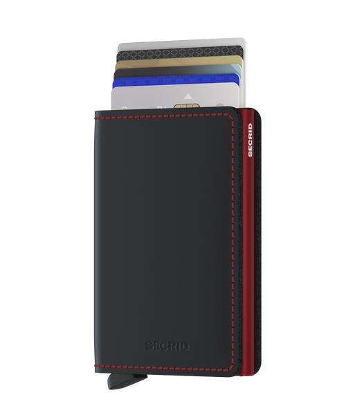 Secrid Slimwallet Matte Black/Red