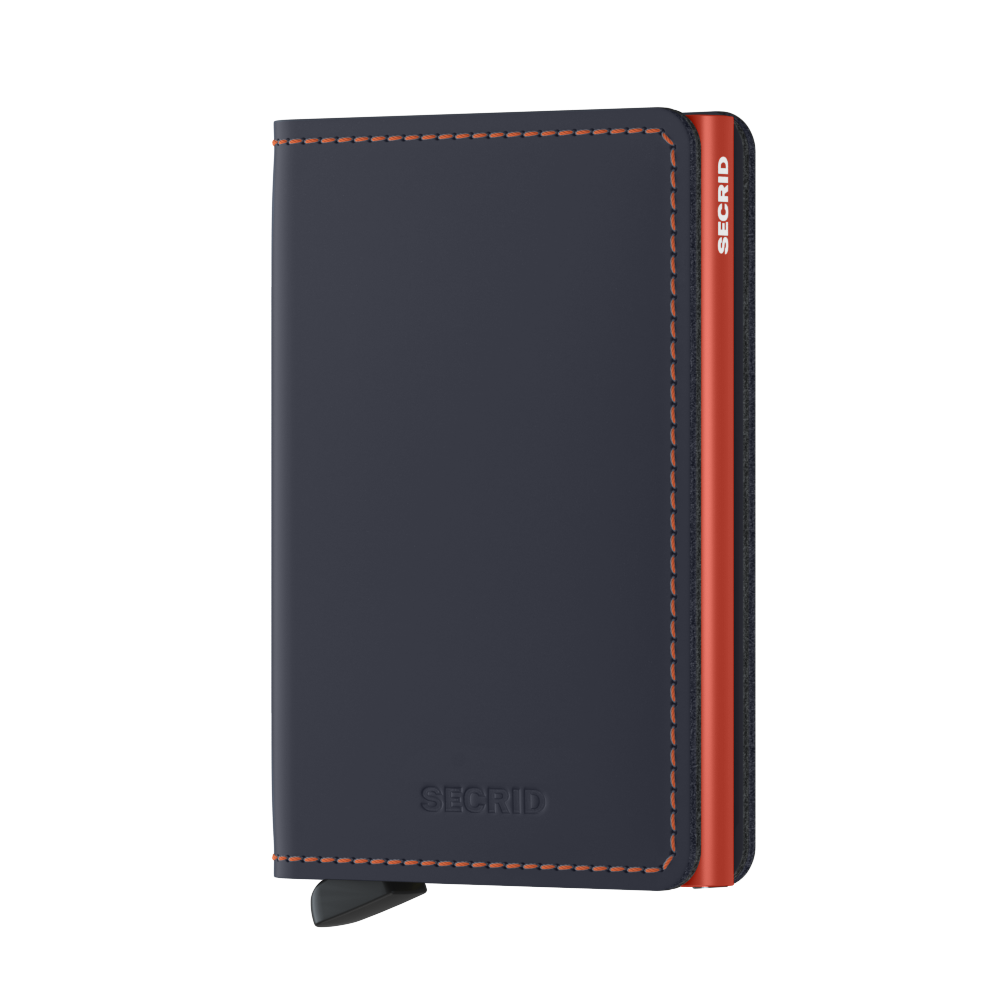 Secrid Slimwallet Matte Nightblue/Orange