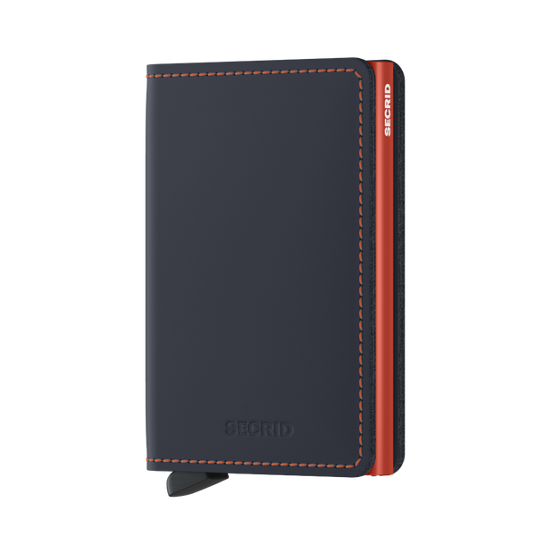 Secrid Slimwallet Matte Nightblue/Orange