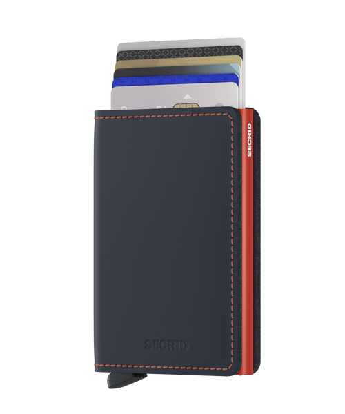 Secrid Slimwallet Matte Nightblue/Orange