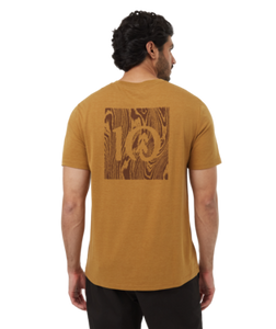 Ten Tree Mens  Golden Brown/Soil Woodblock Ten Tshirt