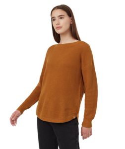 Ten Tree Ladies Golden Brown Highline Drop Shoulder Sweater