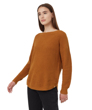 Ten Tree Ladies Golden Brown Highline Drop Shoulder Sweater