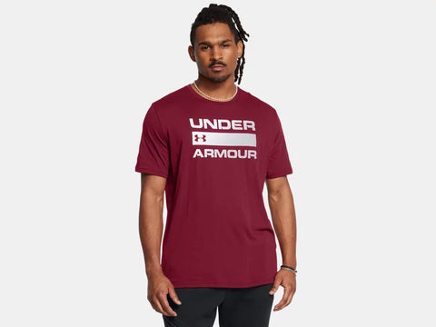 Under Armour Mens Cardinal Team Issue Wordmark SS Tshirt