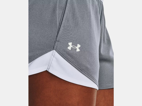 Under Armour Ladies Steel Light Heather Play Up 3.0 Shorts