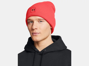 Under Armour Men Racer Red Halftime Cuff Beanie