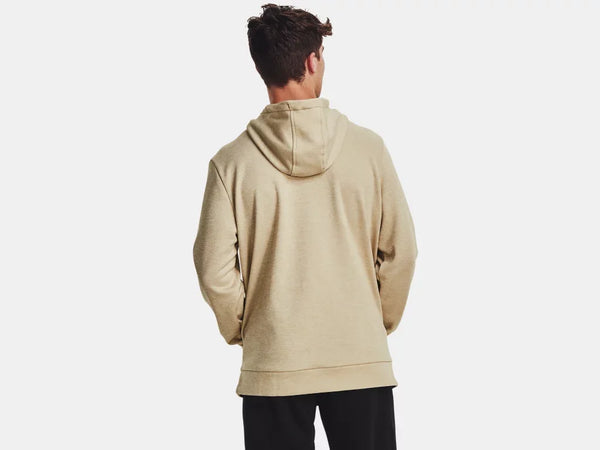 Under Armour Mens Khaki Base Armour Fleece Twist Hoodie