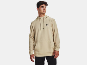 Under Armour Mens Khaki Base Armour Fleece Twist Hoodie