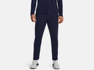 Under Armour Mens Midnight Navy/White Team Knit Warmup Pant