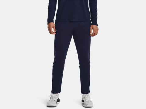 Under Armour Mens Midnight Navy/White Team Knit Warmup Pant