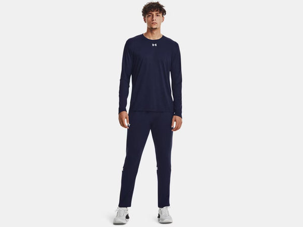 Under Armour Mens Midnight Navy/White Team Knit Warmup Pant