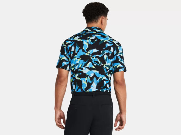 Under Armour Mens Black Playoff 3.0 Printed Polo