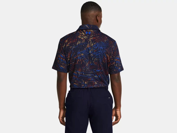 Under Armour Mens Midnight Navy Playoff 3.0 Printed Polo