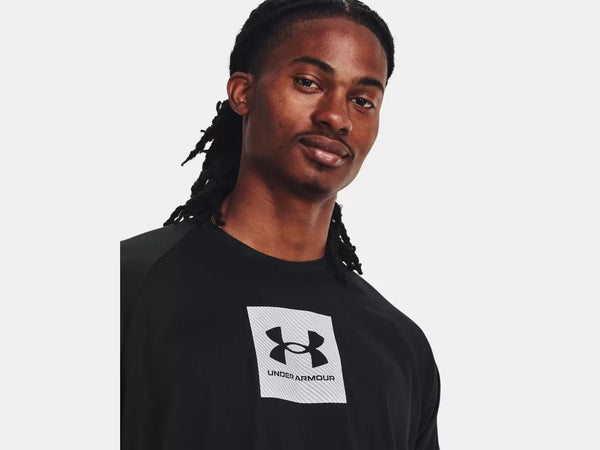 Under Armour Mens Black Tech Print Fill SS Tshirt