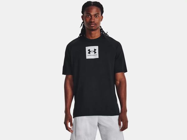 Under Armour Mens Black Tech Print Fill SS Tshirt