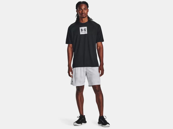 Under Armour Mens Black Tech Print Fill SS Tshirt