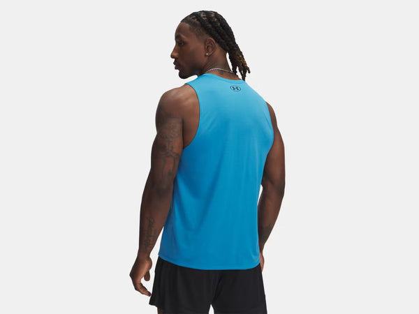 Under Armour Mens Ether Blue/Black Tech Tank