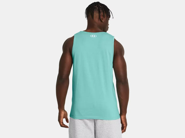 Under Armour Mens Radial Turquoise Sportstyle Logo Tank