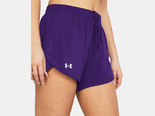 Under Armour Ladies Purple Fly By 3" Unlined Shorts