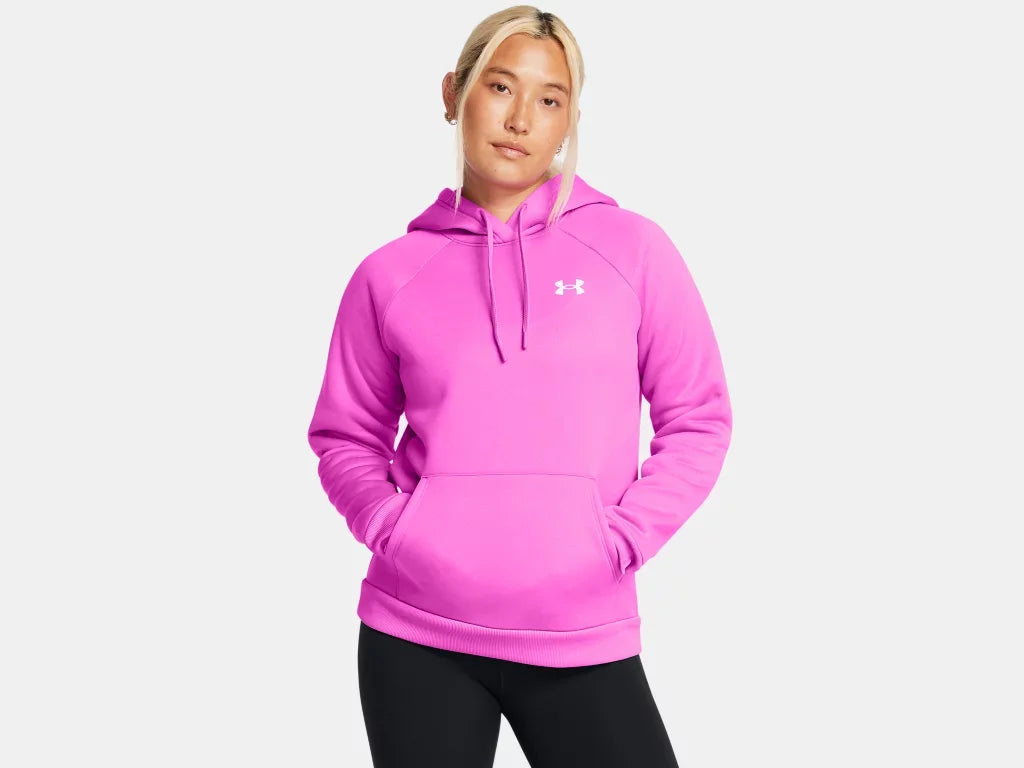 Under Armour Ladies Vivid Magenta Armour Fleece Hoodie