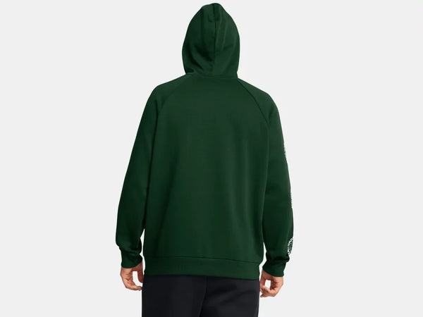 Under Armour Mens Forest Green Rival Fleece Hoodie