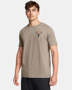 Under Armour Mens Taupe White Tail SS Tshirt