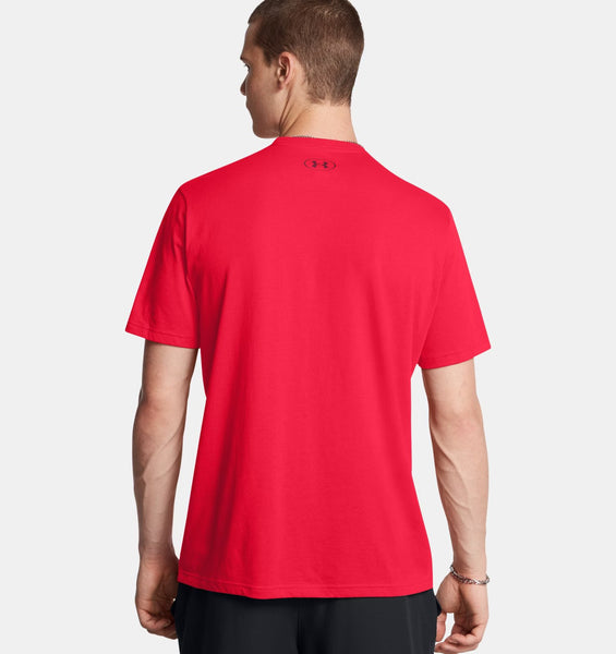 Under Armour Mens Red/Dark Maroon Boxed Sports Updated SS Tshirt