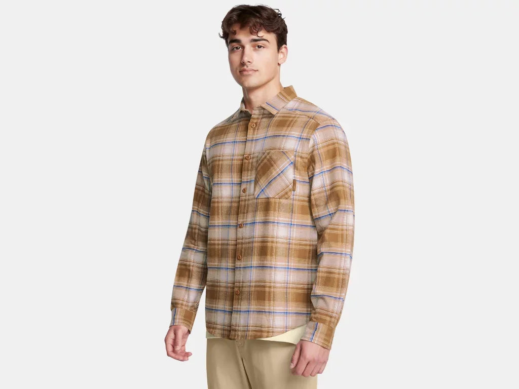 Under Armour Camel Expanse Flannel Shirt