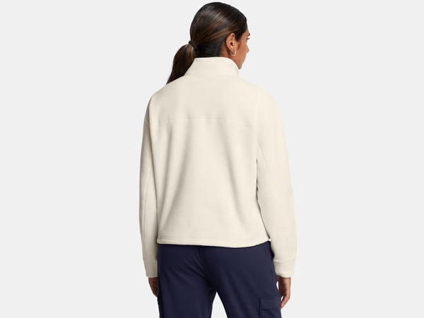 Under Armour Ladies Summit White Expanse Fleece Half Zip