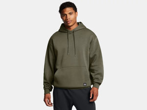 Under Armour Mens Marine Green Icon Expanse Fleece Hoodie