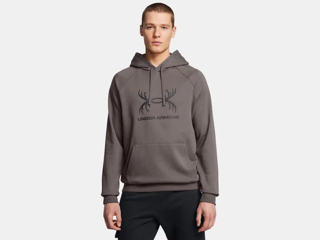 Under Armour Mens Fresh Clay Rival Antler Hoodie