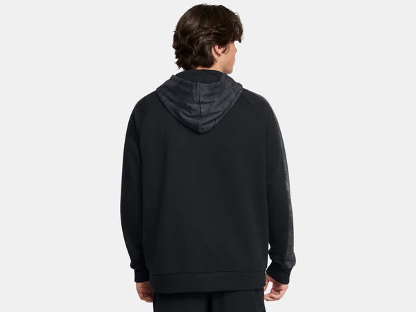 Under Armour Mens Black Rival Camo Blocked Hoodie